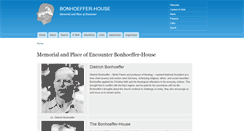 Desktop Screenshot of bonhoeffer-house-berlin.net