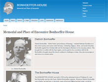 Tablet Screenshot of bonhoeffer-house-berlin.net